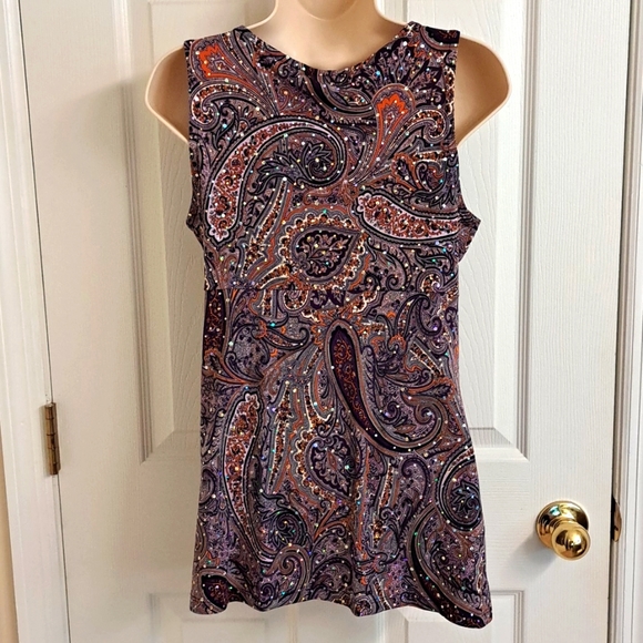 🌴Fitted Sparkle Top in Purple - Picture 11 of 12